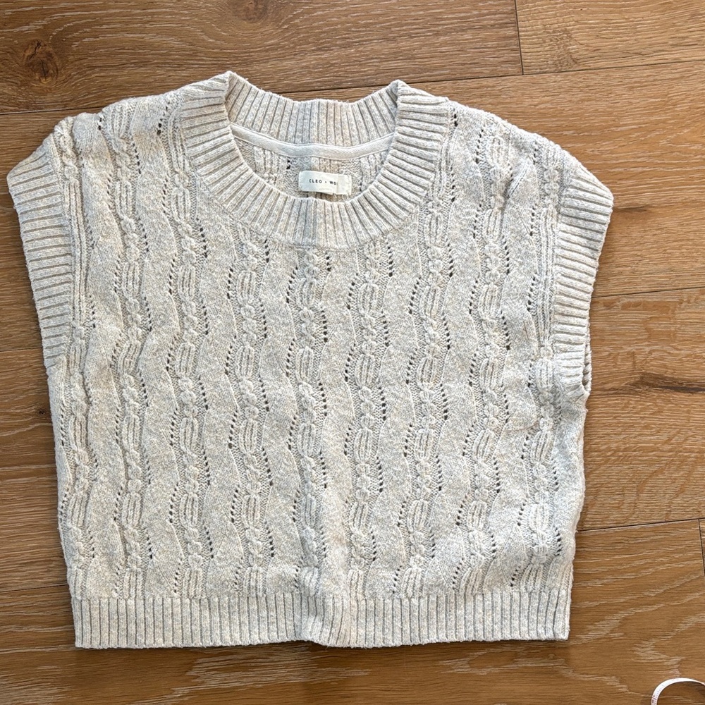 Everlane Textured Cream Sweater